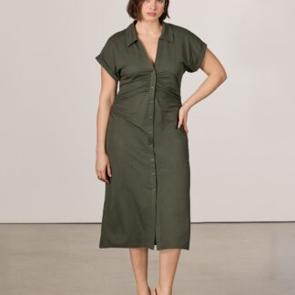 Women’s Short-Sleeve Buttoned-Down Bodycon Dress – Hyba by Reitmans product image